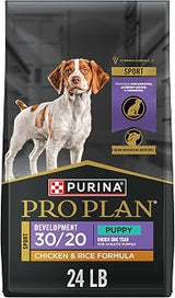 Purina Pro Plan Sport Development 30/20 Chicken and Rice Formula High Protein Dog Food for Puppies - 24 Pound (Pack of 1)