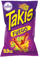 Fuego Rolled Tortilla Chips by Takis – 9.9 Ounce (Pack of 1), Model 757528008680