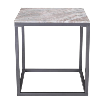 Jofran Wynn Modern Luxe Solid Marble Square End Table in Grey by Jofran Inc. – Marble, Grey Marble, Model 2568-3
