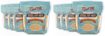 Steel Cut Oats by Bob's Red Mill – 54 Ounce (Pack of 8), Pack of 8, Model P101276
