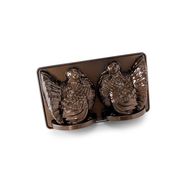 3-D Turkey Baking Pan by Nordic Ware – Medium, 8.0 inches, Aluminum, Bronze, Model 52348