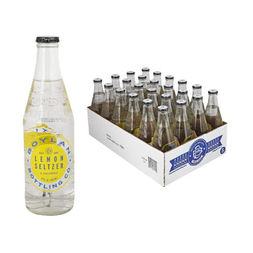 Bottling Co Lemon Seltzer by Boylan – 12 Fl Oz (Pack of 24), Pack of 24