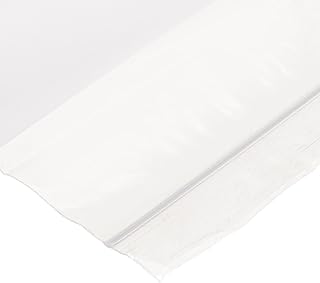 LK Packaging 6" x 9" 2 mil Single Track Zipper Bag with Write-On Block, Pack of 1000