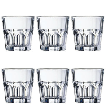 Granity FB16 Whisky Stackable 160ml by Arcoroc – 6 Count (Pack of 1), 160.0 milliliters, Glass, Transparent, Pack of 6