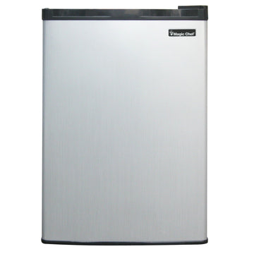 2.6 cu. ft. Mini Fridge in Stainless Steel - 1-Door by Magic Chef – 2.6 cu. ft., 2.6 cubic_feet, Silver, Model MCBR265SE
