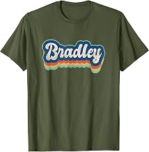 Bradley First Name Boy Vintage Style 70s 80s Personalized T-Shirt