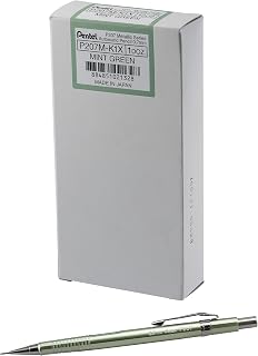Pentel Sharp Mechanical Pencil (0.7mm) Metallic Celadon Barrel, Box of 12 Pencils (P207MK1)