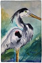 Betsydrake KT1171 16 x 25 in. Betsys Blue Heron Kitchen Towel
