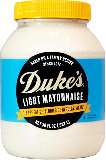 DUKE'S Duke’s Light Mayonnaise Jar – Smooth & Creamy, 30 Ounce (Pack of 1)