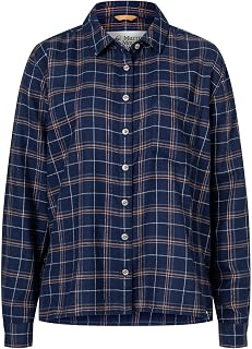 MARMOT Fairfax Boyfriend Midweight Flannel - Women's, Arctic Navy, L