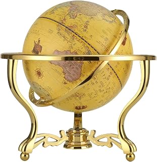 Innovative Globe Globe With Metal Bracket Globes 9.8/12.5inch Retro Luxury World Globe Rotating Educational Learning Geographic Globes fun education