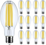 Satco S13189 34W LED HID Replacement Bulb, 4000K Cool White, 6000 Lumens, EX39 Mogul Base, Clear Finish, 80+ CRI, Non-Dimmable, Energy-Efficient, LED for Industrial and Commercial Fixtures (12 Pack)