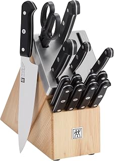 ZWILLING Gourmet 15-pc Self-Sharpening Knife Set - Ash Wood