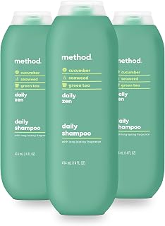 Method Daily Zen Shampoo, Daily Clean for All Hair Types, 14 fl oz, 3 Pack