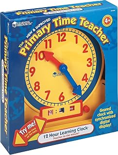 Learning Resources Primary Time Teacher 12-Hour Learning Clock