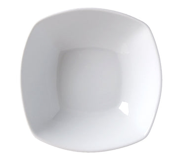 Signature Square Bowl by Vertex China – 8" x 8", 36.0 ounces, Porcelain, Porcelain White, Pack of 24