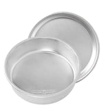 Naturals 8 Inch Round Cake Pan by Nordic Ware – 8 Inch 2pc, Aluminum, Natural, Pack of 2, Model 46804AMZ