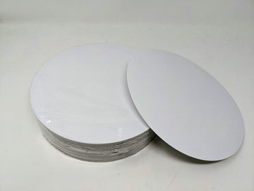 MarketPro 9" Diameter Foil Board Round Flat Lid | 500/Case by Market PRO – 9", Foil Board, white, Model FL2013