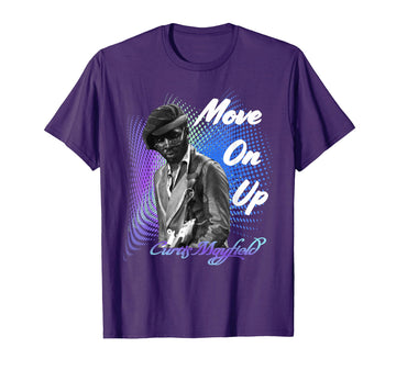 Curtis Mayfield_002 T-Shirt by Great musician – Black, Model CX14WKQVSCS