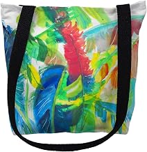 Betsy Drake TY1113S 13 x 13 in. Abstract Palms Small Tote Bag