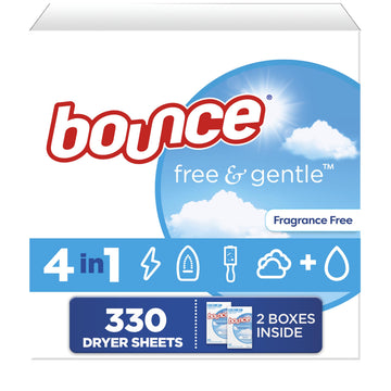 Free And Gentle Dryer Sheets For Sensitive Skin by Bounce – 330 Count (Pack of 1), Model P_15304