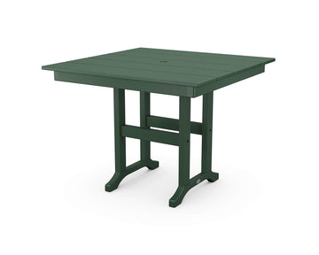 ® Farmhouse 37" Dining Table in Green by Polywood – 37" x 37", High Density Polyethylene, Green, Model FDT37GR