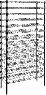 QUANTUM STORAGE SYSTEMS WR74-1436WSBK Wine Cradle Wire Shelves Black Epoxy 14 Shelves 74" H x 36" W x 14" D