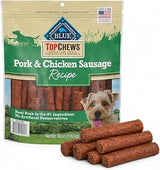 Blue Buffalo Top Chews Pork & Chicken Sausage Recipe Dog Treat