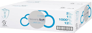 Papernet 410035 Heavenly Soft Special 410035 2-Ply Virgin Fiber Jumbo Roll Tissue 3.51" Height, 8.98" Width, 8.98" Length(Pack of 12)