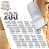 Satco S12330-2 Watt T4 LED Bulb, G9 Base, Frost Finish, 3000K, Dimmable, 120V, 1.77" x 0.51", 15W Incandescent Equivalent for Decorative, Residential, and Commercial Use (200 Pack)