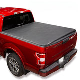 FOLDITUP | Fits 2015-2023 Ford F-150 with 5’6” Bed | Soft Tri-Fold Truck Bed Tonneau Cover | Easy Install by LEER – Soft Folding 5’6” Bed - 2015 to 2023, Vinyl, Model 4F112