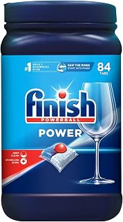 Finish POWER Automatic Dishwasher Detergent Powerball, 84 Pods | Pack of 1