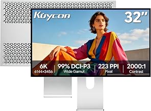 G32P 32’’ UHD 6K (6144 x 3456) Glossy Monitor, IPS Panel, 10-Bit Color, 99% sRGB, 99% DCI-P3, 223PPI, HDR, 60Hz, 2000:1 Contrast, Low Blue Light, Eye Care (Honeycomb - with Stand)