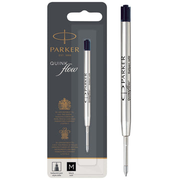 Quinkflow Ballpoint Pen Ink Refill by Parker – 1 Count, Black, Model 1950369