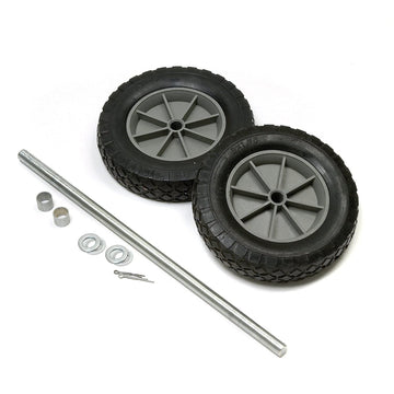 Replacement Mold-On 8" Rubber Hand Truck Wheel Kit by Global Industrial – 19"L x 1.75"W x 3"H, Mold-On Rubber, Black, Model 330CP18
