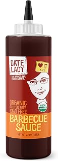 BBQ Sauce, Organic and Sweetened With Dates, 22 oz – Date Lady | Vegan, Gluten-Free and Paleo-Friendly; Made Without Corn Syrup, Cane Sugar, Added Flavors or MSG; Great for Grilling