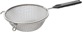 Winco 6 1/4" Stainless Steel Mesh Strainer | Foodservice, Great for Draining Pasta, Rinsing Produce, Straining and Kitchen Prep