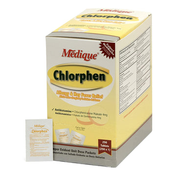 Med Chlorphen Tabs 250/Bx by Medique – 250 Tablets, White, Pack of 250, Model 24148