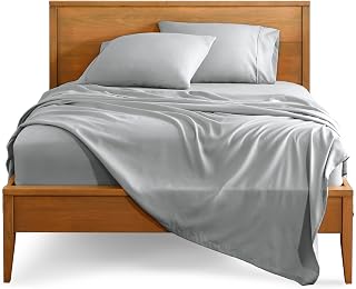 Luxurious Set of 7 Pcs.1 Pc Comforter Box Stitched, Comfot, 1 Pc Pleated Bed Skirt, 25" Deep Pocket 4 Pc Sheet Set, with 1 Pc Extra Sheet (92"X104") Silver King