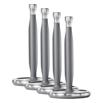 Good Grips Steady Paper Towel Holder Countertop by OXO – One Size (Pack of 4), Stainless Steel, Gray, Pack of 4, Model 13245000