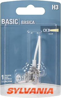 SYLVANIA H3 Basic Halogen Headlight Bulb, DRL Use, 1 Bulb