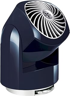 Vornado Flippi V6 Compact Air Circulator Fan, Quiet Portable Travel Fan for Desk or Bedroom, Adjustable Head, 2 Speeds, Midnight
