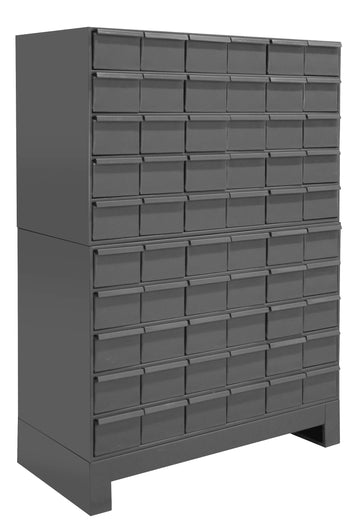 60 Drawer Cabinet 17 ASY. Unit by Durham – Blend, Grey, Model 028-95