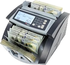 Cassida 5520 UV - USA Money Counter with ValuCount, UV/IR Counterfeit Detection, Add and Batch Modes - Large LCD Display & Fast Counting Speed 1,300 Notes/Minute