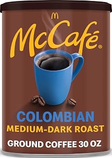 McCafe Colombian, Medium-Dark Roast Ground Coffee, 30 oz Canister