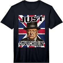 Retro Winston Churchill Shirt Costume for Kids Boys Men Performance T-Shirt