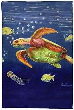 Betsydrake KT1168 16 x 25 in. Dicks Sea Turtle Kitchen Towel