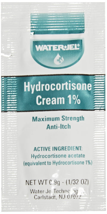 Hydrocortisone Cream by Water Jel – 1 Count (Pack of 144), White, Model M4033-144