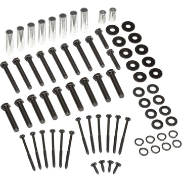 Hardware Kit for Workbench Legs by Global Industrial – 7"L x 7"W x 1"H, Black, Model 319354