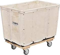 Global Industrial Canvas Basket Bulk Truck, 12 Bushel Capacity, 36-1/4"L x 24-3/4"W x 32-1/4"H, Assembled